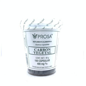 CAPSULAS DE CARBON VEGETAL VASO C/150 PROSA