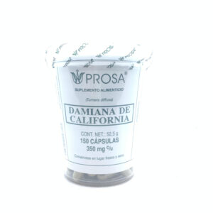 CAPSULAS DE DAMIANA DE CALIFORNIA VASO C/150 PROSA