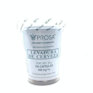 CAPSULAS DE LEVADURA DE CERVEZA VASO C/150 PROSA