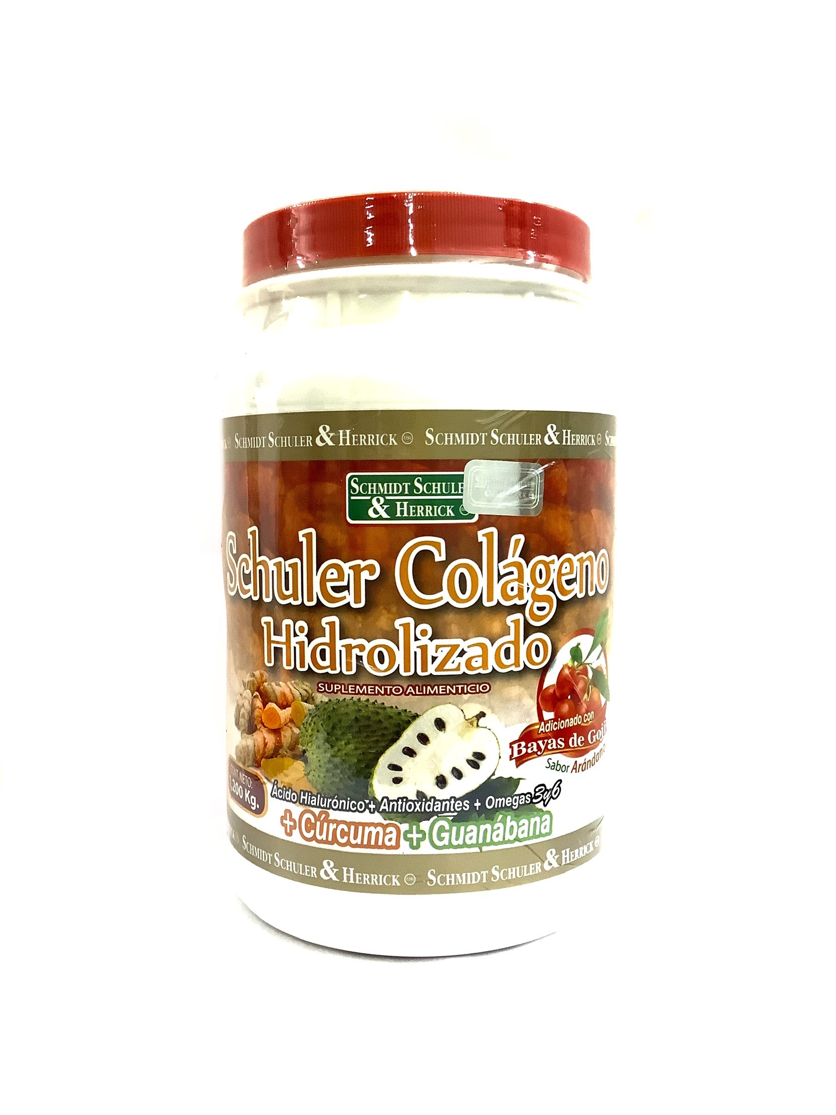POLVO COLAGENO HIDROLIZADO CON BAYAS DE GOJI SABOR ARANDANO 1.2 KG SCHULER