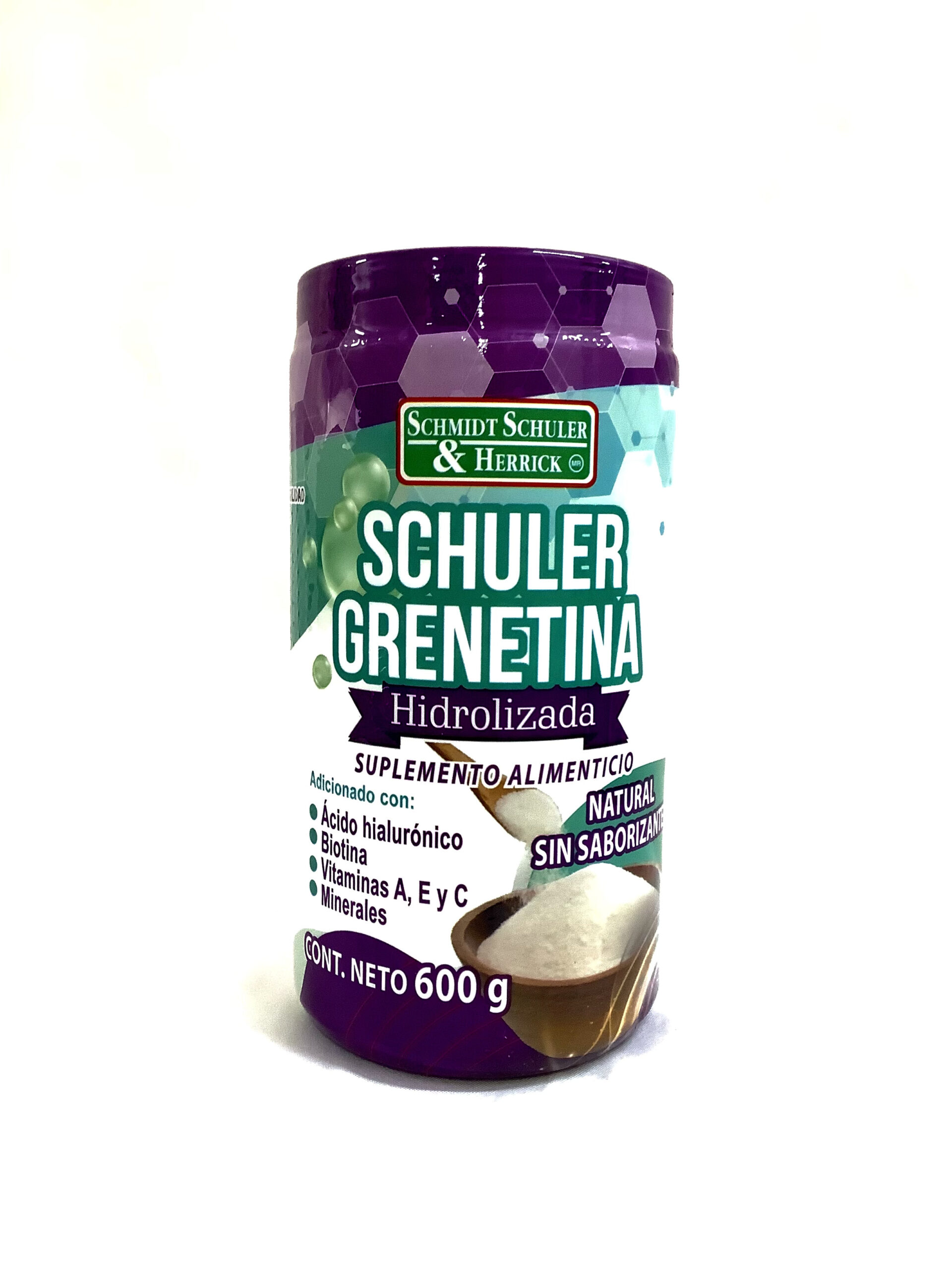 POLVO GRENETINA SABOR NATURAL 600 GR SCHULER