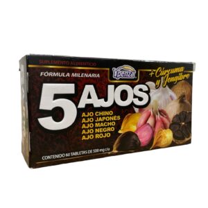 TABLETAS 5 AJOS C/60 YPENZA
