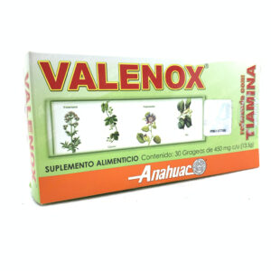GRAGEAS VALENOX CON TIAMINA C/30 ANAHUAC