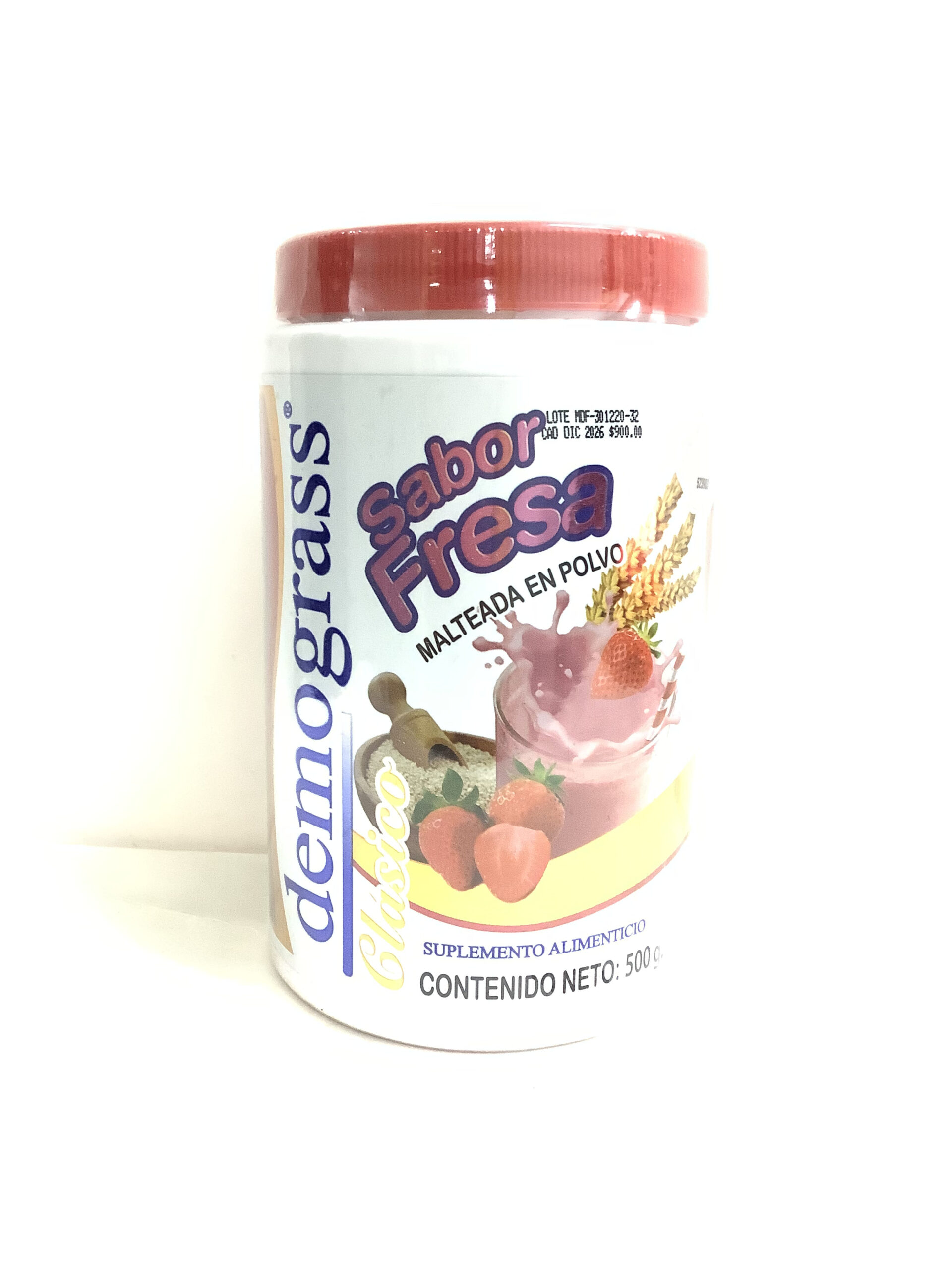 MALTEADA DEMOGRASS FRESA 500 GR DEMOGRASS