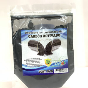 POLVO CARBON ACTIVADO BOLSA ZIPLOC 100 GR SANDY
