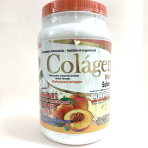POLVO COLAGENO REFORZADO CON VITAMINA B17, UÑA DE GATO Y MORINGA SABOR DURAZNO 1.1 KG SANDY