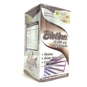TABLETAS BIOTINA 10000 U.I. REFORZADA C/60 SANDY