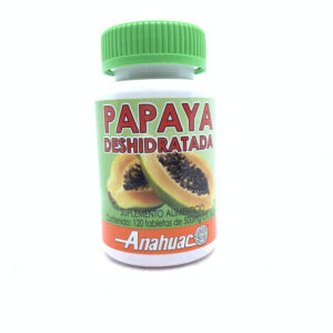 TABLETAS PAPAYA DESHIDRATADA C/120 ANAHUAC