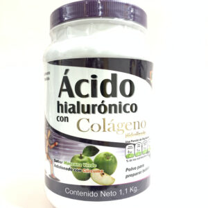 POLVO ACIDO HIALURONICO Y COLAGENO SABOR MANZANA VERDE 1.1 KG SANDY